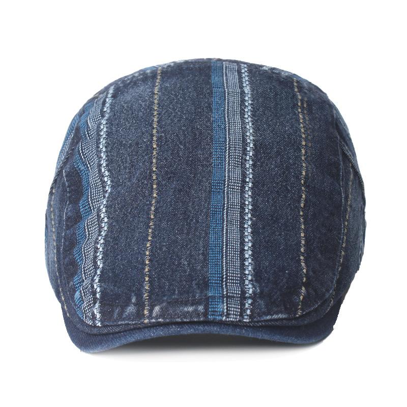 Hat Men's Spring Summer Sunscreen Forward Hat Sunshade Duck Tongue Beret Women's Outdoor Denim  Windproof Breathable Comfortable