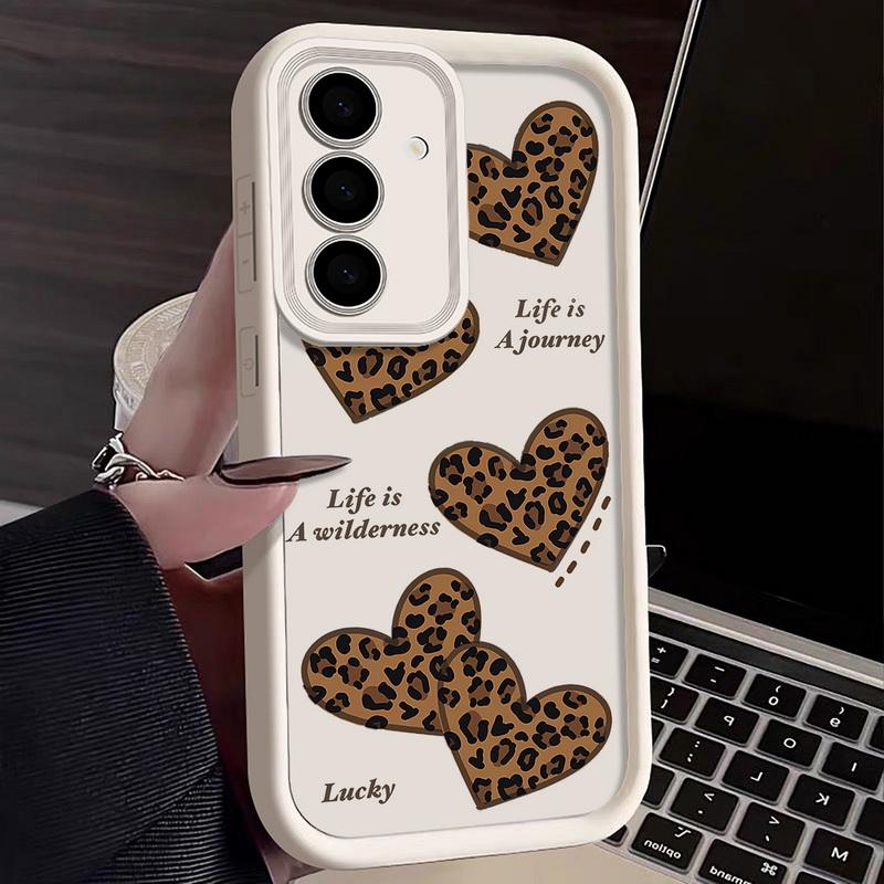 Print Hearts Bow Phone Case For Samsung Galaxy S25 Edge S24 FE S23 S22 Ultra Plus A17 A56 A36 A16 A15 A55 A54 A53 5G Soft Phone Cover