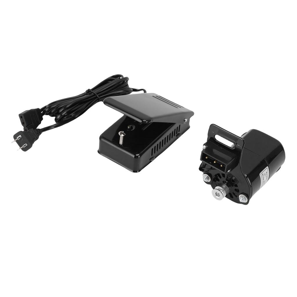 Nähmaschinenmotor-Kit 100W 7000 U/min Nähmaschinenmotor und stufenlose Geschwindigkeitsregelung Fußpedal mit Riemen