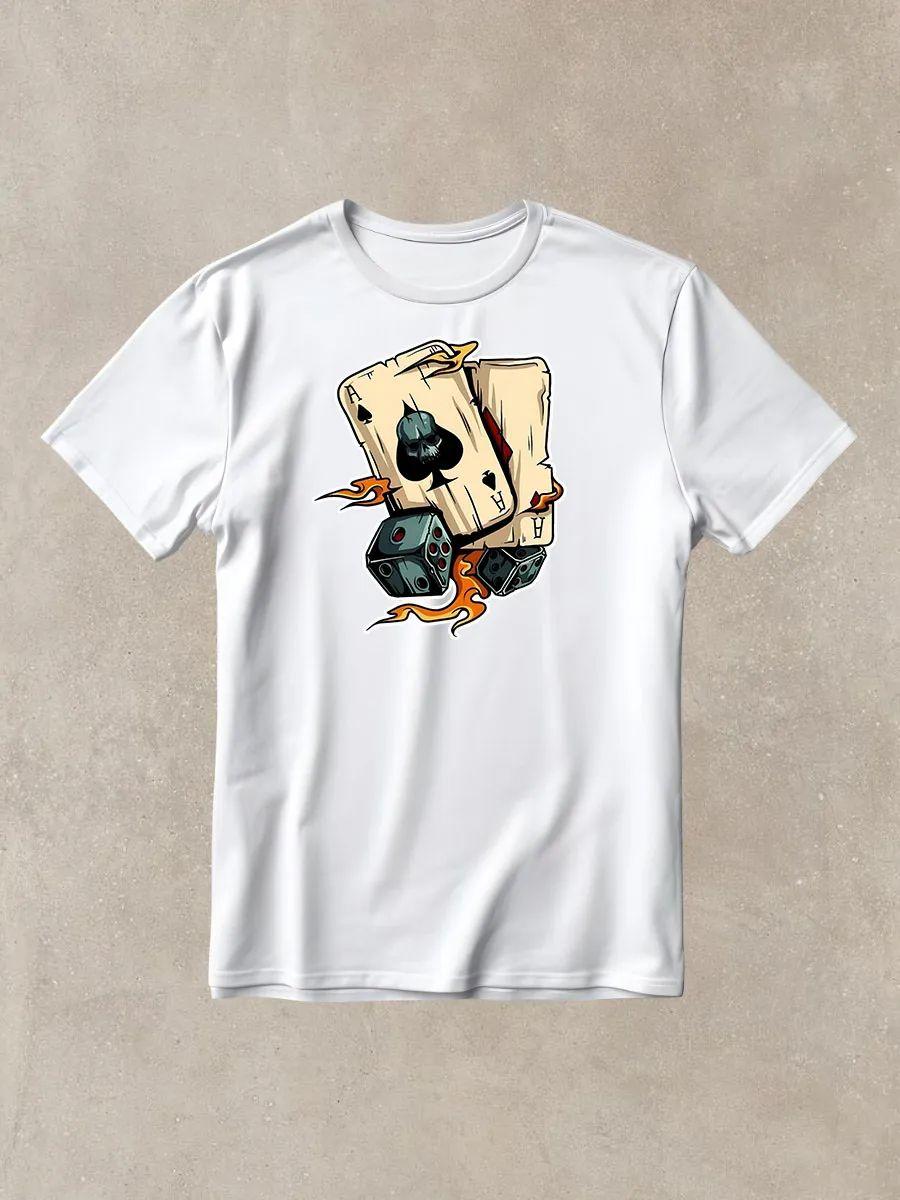Letter Yu print T-shirt 3XL
