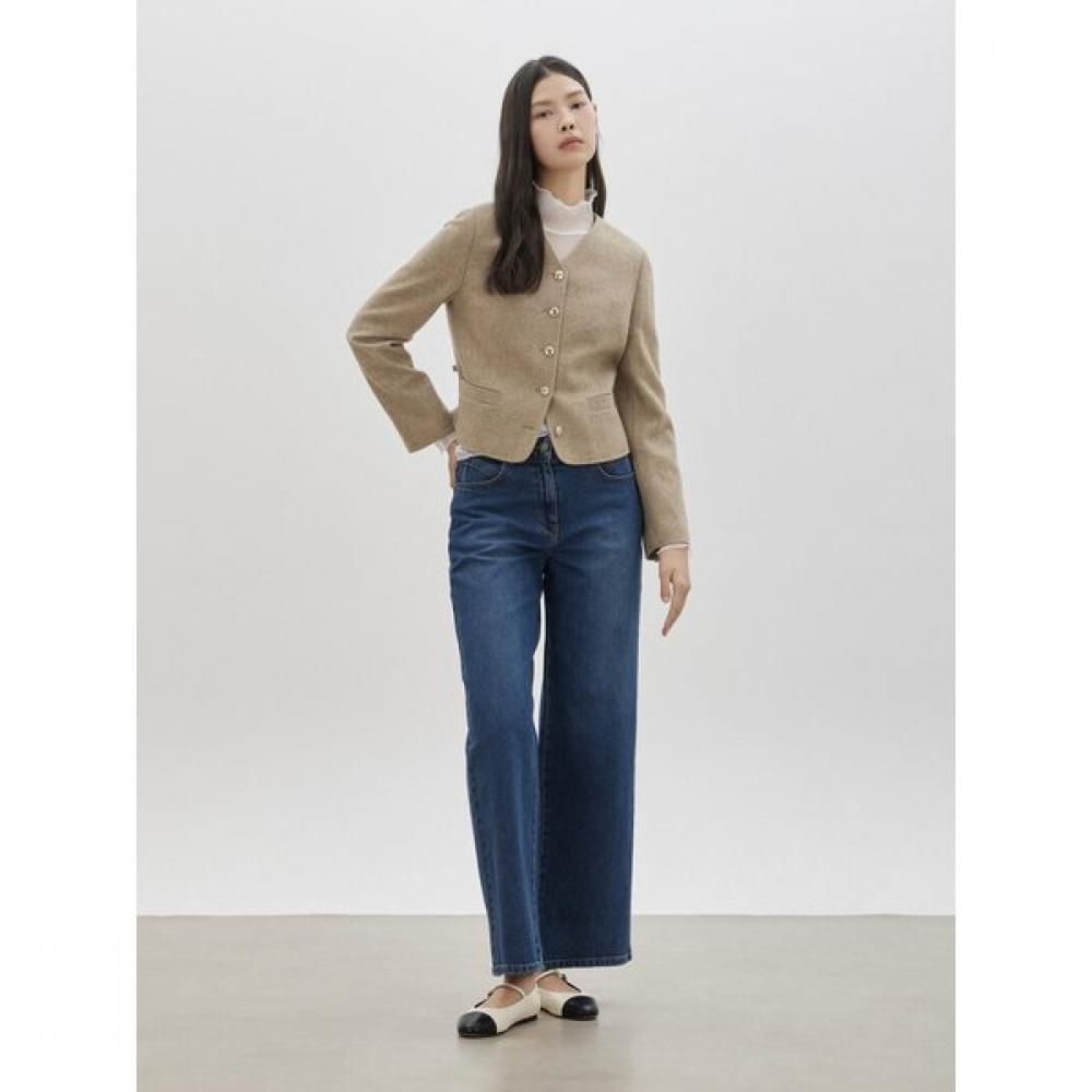 Cc Collect Wool 100 Colorless Short Jacket C261msf002