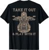 Funny Biker Skeleton Motorcycle Rider - Back Print T-Shirt
