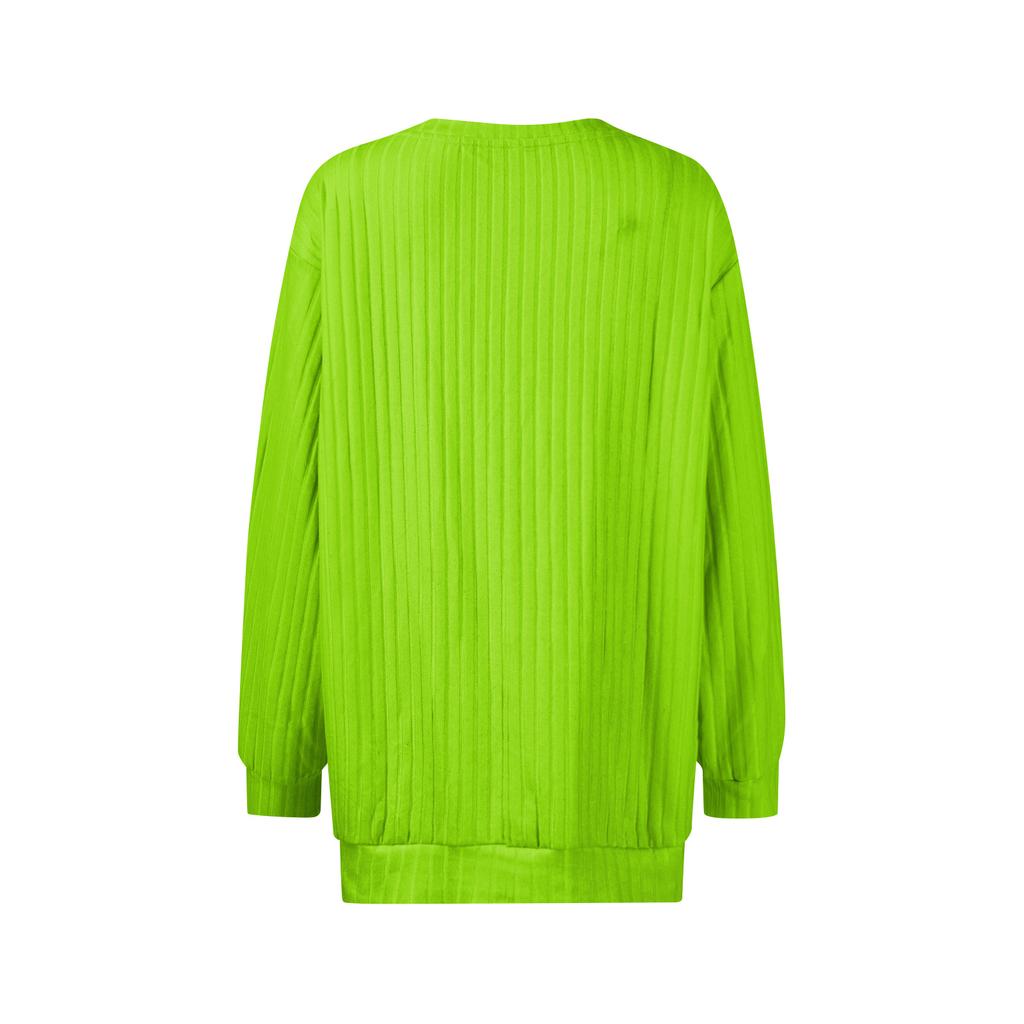 Women's Printed Lightweight Brushed-Cotton Round Neck Top