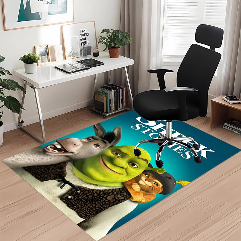 Shrek Bedruckter Teppich für Bürostuhl Wohnzimmer Schlafzimmer Küchenraum Dekoration Geschenke