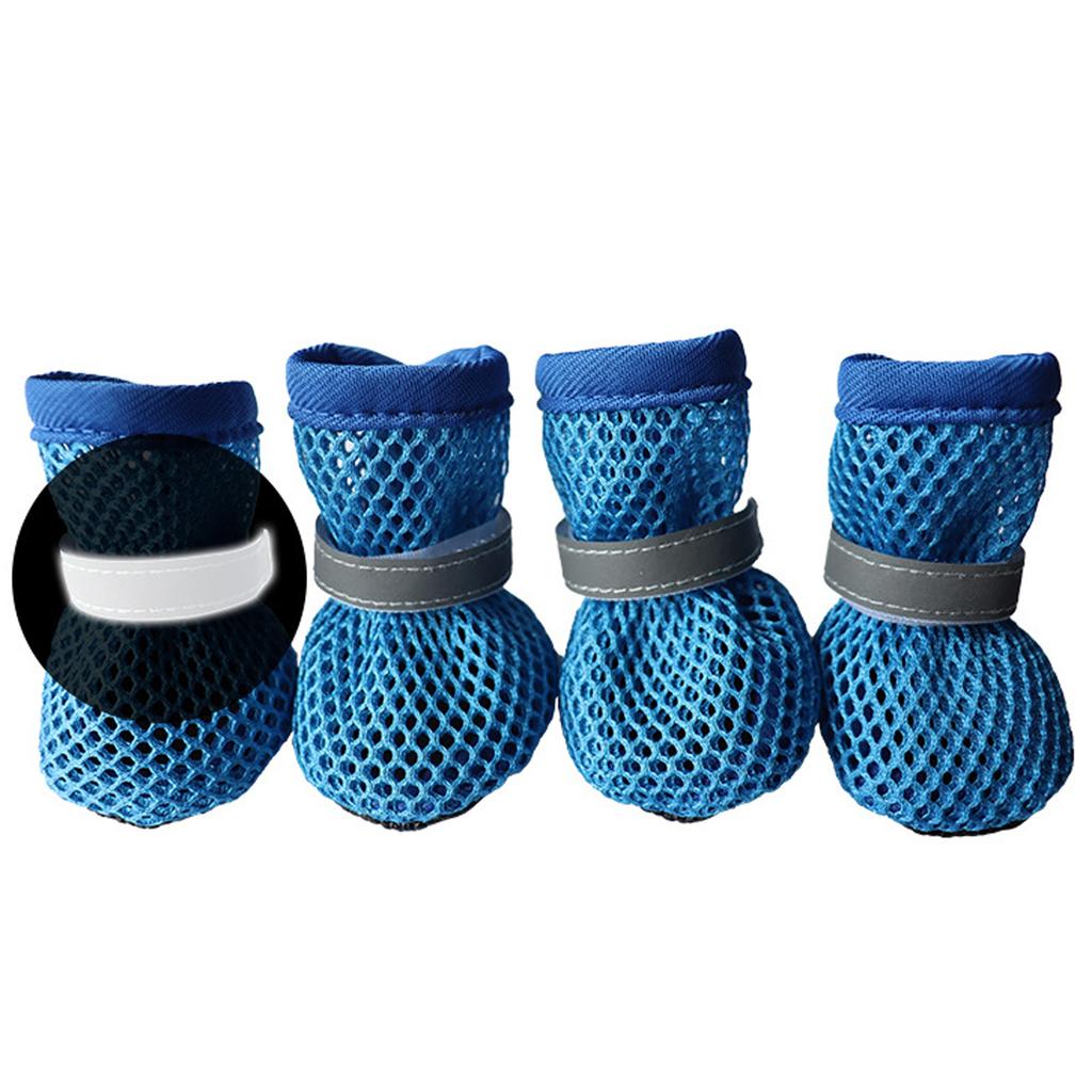 Dog Shoes Breathable Mesh Boots,Summer Breathable Dog Boots Nonslip Sole  Protector For Small Medium Dogs