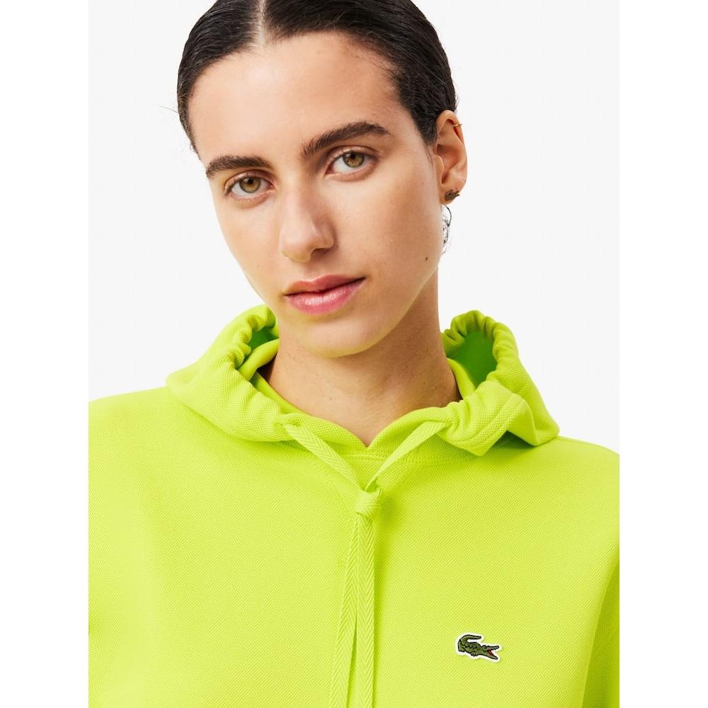 LacosTe Women Double Face Pique Hoodie T shirT Sf8346 54n Sli q2nSf8346 54nSli