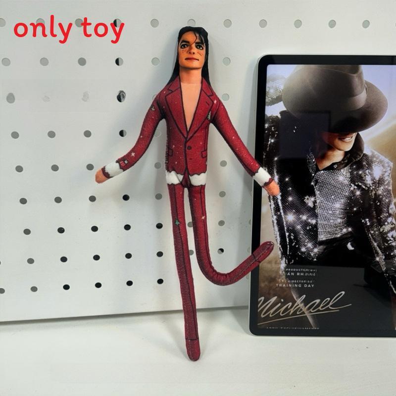 Michael Jackson Christmas Collection Plush Figure With Wire Frame For Festive Decoration