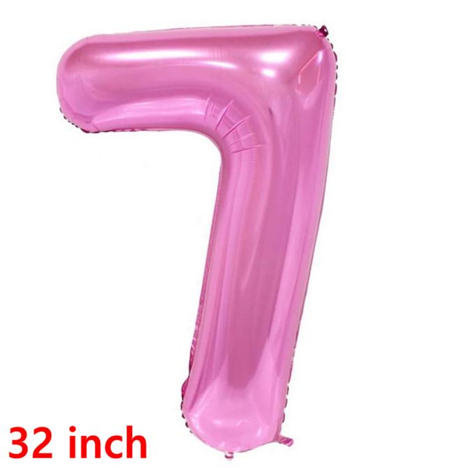 1 paczka 32 cm złoty duży balon w kształcie cyfry na romantyczne dekoracje urodzinowe