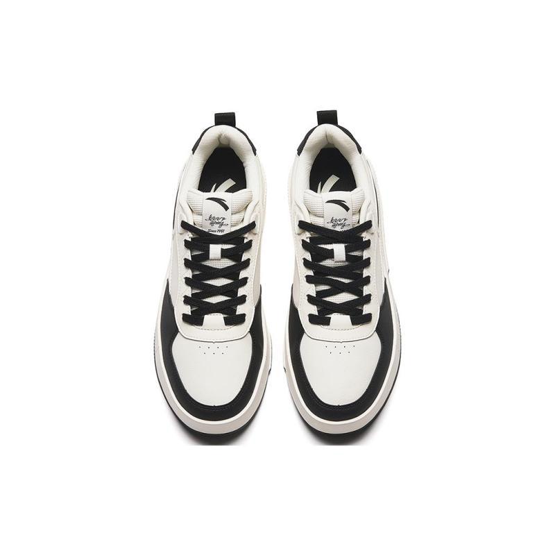 Anta Milk Lid 2 Non slip Lightweight Low top Skateboard Shoes Men's Black White Sneakers 912348080-5