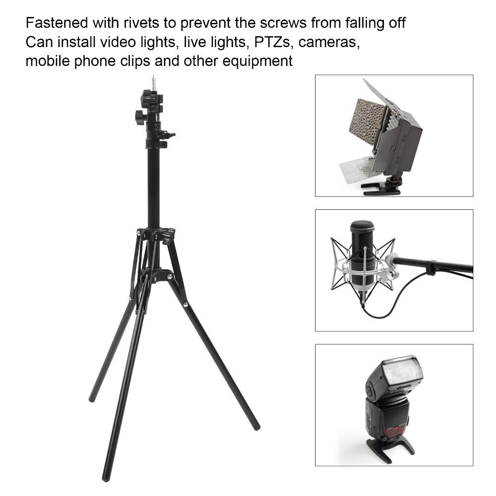 Folding Mobile Phone Holder 1.6m Tripod Stand Durable Light Tripod  Video Recording