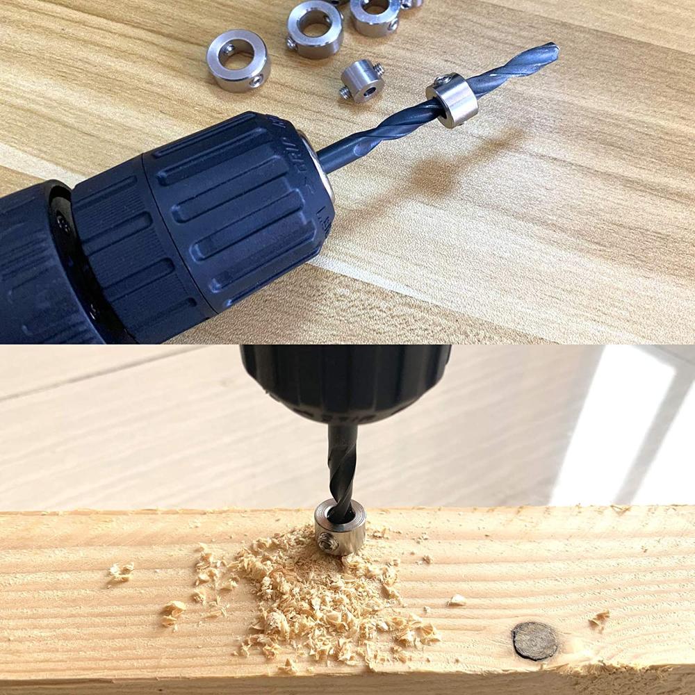 Drill Tool Accessories Woodworking Drill Locator Stop Bit Collar Depth Stopper Ring Ring Positioner