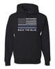 American Flag Back the Blue Support Men Sweatshirt Hoodie