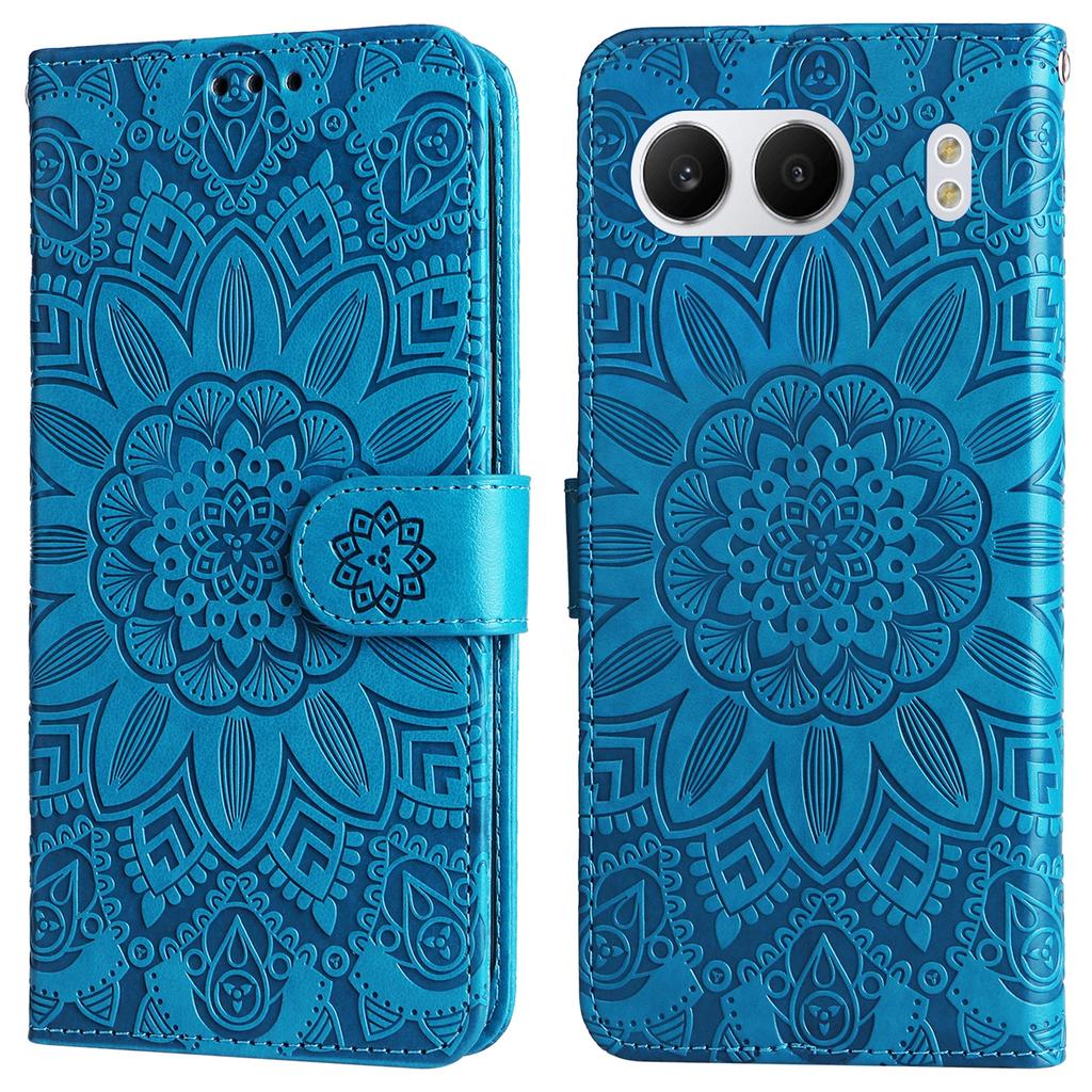 For OnePlus Nord 4 Case Sunflower Imprint Leather Wallet Phone Cover