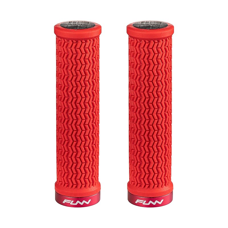 

Funn Holeshot Bicycle Grips - Single-Sided Lock-On Clamp - Suitable for Mountain Bikes, Cross Bikes, and BMX Bikes, Non-Slip Rubber,