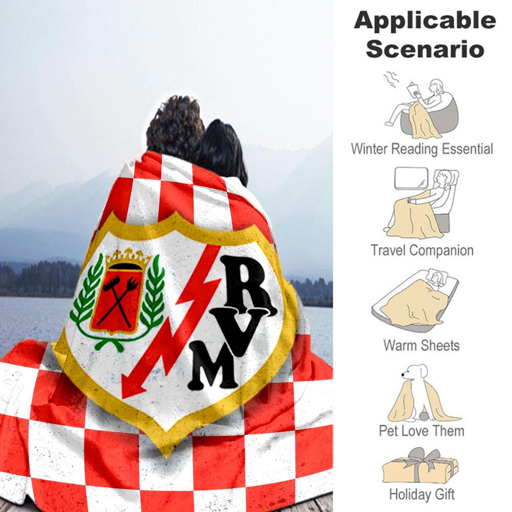 Rayo Vallecano Blanket, High quality Comfortable for All Seasons, Home Decor, Warmth and Comfort