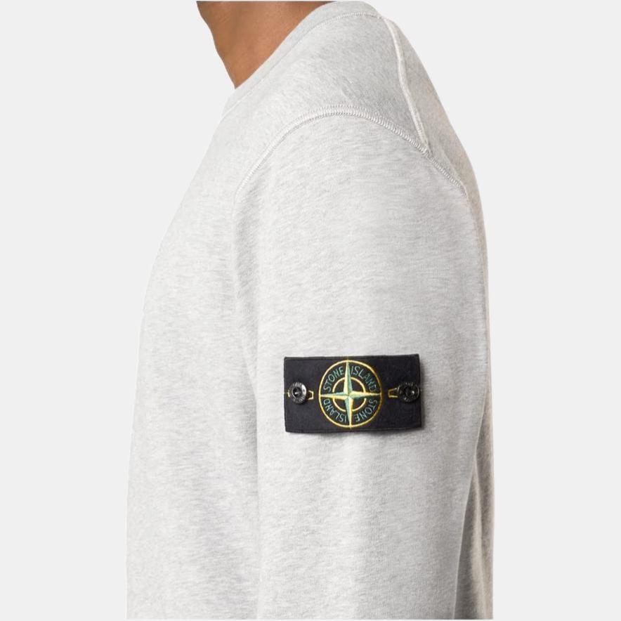 Stone Island SS25 Garment Dyed Crew Sweatshirt With Compass Patch Unisex Sweatshirt Gray K1S1561000-44S0051-V0061
