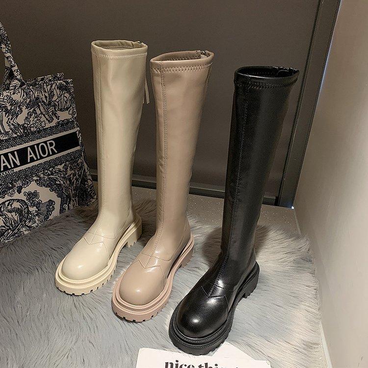 But Knee Boots Women's Autumn and Winter Europe and the United States New Thick-soled Thick Heel Fashion Thin Knight Boots
