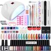 PHOENIXY 20 Colors & Base Top Coat Set Gel Nail Polish Kit with 36W LED Light Gel Varnish UV LED Nail Lamp Manicure Tools Popular Nail Art Designs