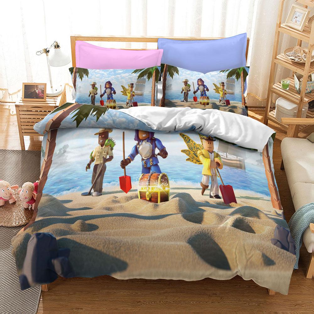 3d Three-piece Roblox Quilt Cover Home Textile New Product 135*200cm