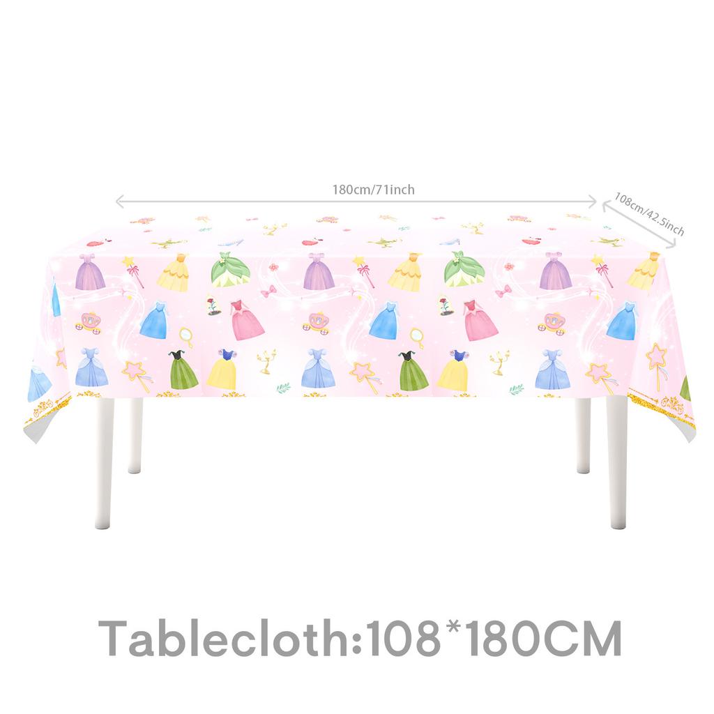 Princess Dress Theme Party Supplies Birthday Decoration Princess Party Decoration Party Arrangement Tableware