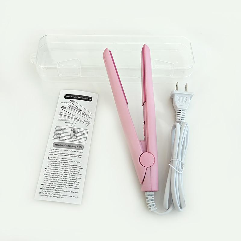 Portable Mini Hair Curler 190°C 10 Second Rapid Heating Constant Temperature Ceramic Plate for Curling and Straightening