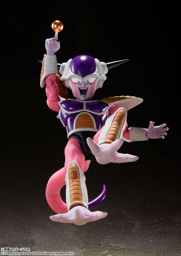 TAMASHII NATIONS Dragon Ball Z Freeza First Form Freeza Pod 110mm Painted Movable Figure BAS60827 S.H.Figuarts & Approx. PVC&ABS