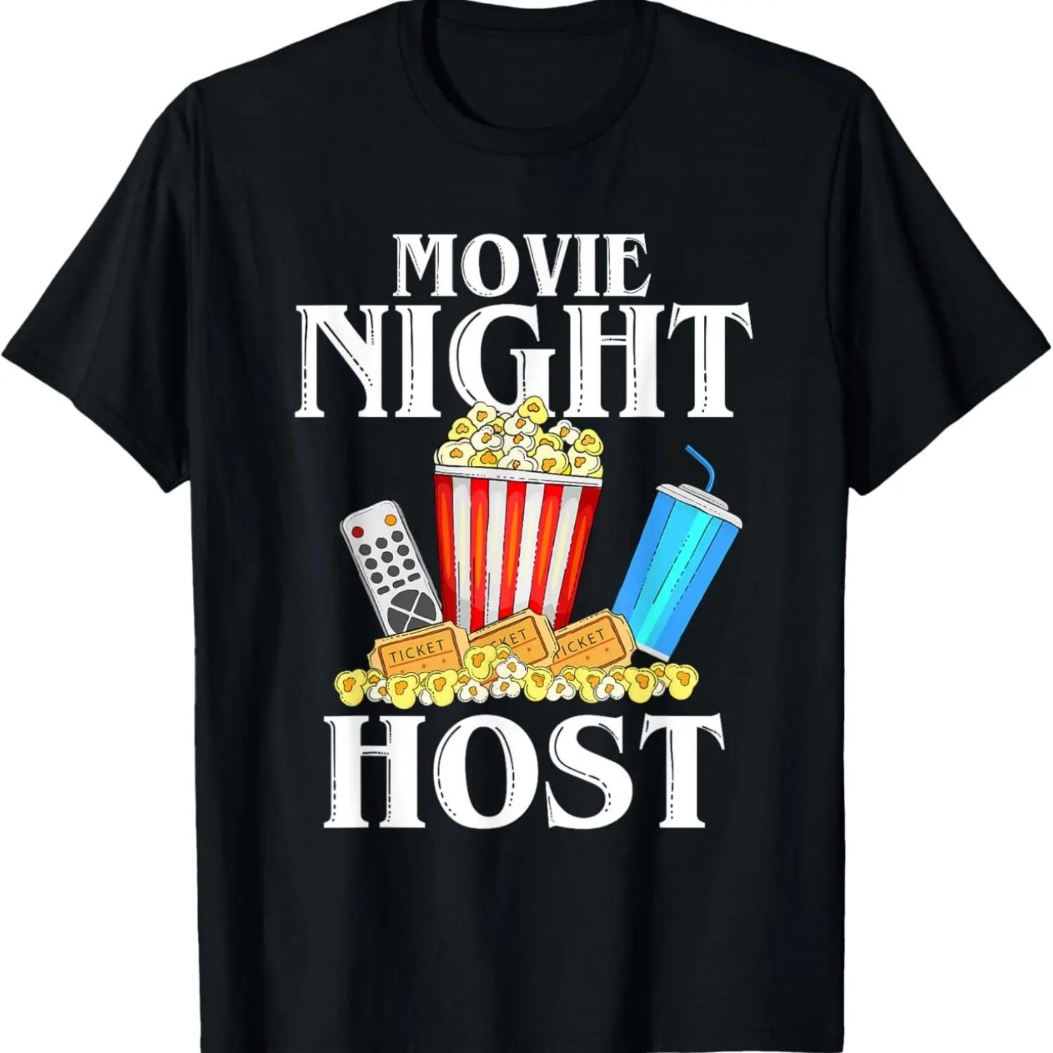 

Family Movie Night Outfit For Men Women Kids - Movie Lover T-Shirt S чёрный