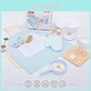 Kids Wooden Pretend Play Doctor Kit With Makeup And Cooking Sets For Imaginative Role Play