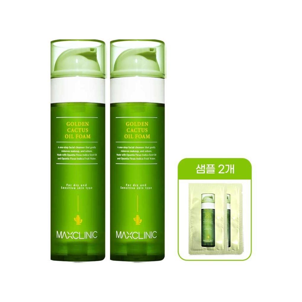

Max Clinic Oil Foam Cleansing Golden Cactus Large Capacity 110g x 2 + 2 Samples Max Clinic Golden Cactus 110g x 2 + 2 samples