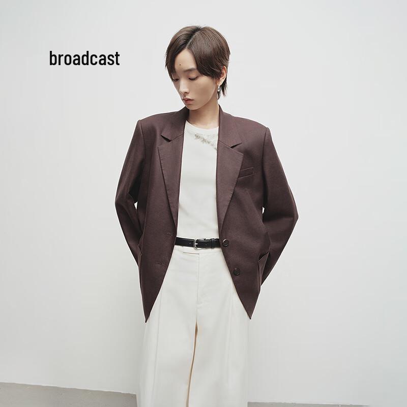 

Broadcast Women s Casual Lapel Blazer L