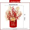 Handon Artificial Flower Fortune Bucket Ornament