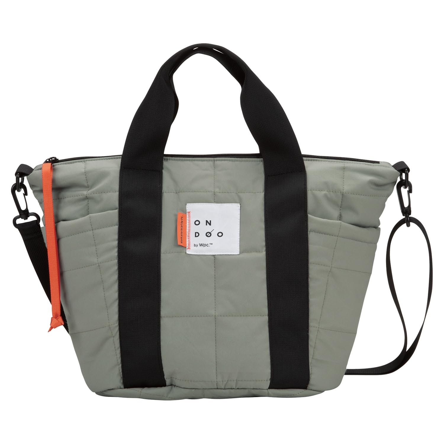 

ONDOO Quilted Tote for Women and Large Plastic Side Water Shoulder for [World Party] 2-way Bag, Grey, Ondo, Men, Capacity, Bottle, Pocket, Repellent, сірий колір