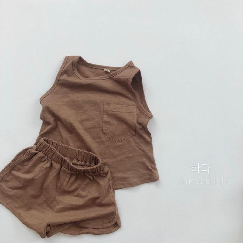 Retro Japanese Korean Style Loose Solid Unisex Kids Summer Shorts
