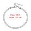 Blade Chain Anklets for Women Gold Bracelet On The Leg Stainless Steel Snake Chains Beach Accessories Jewelry C046