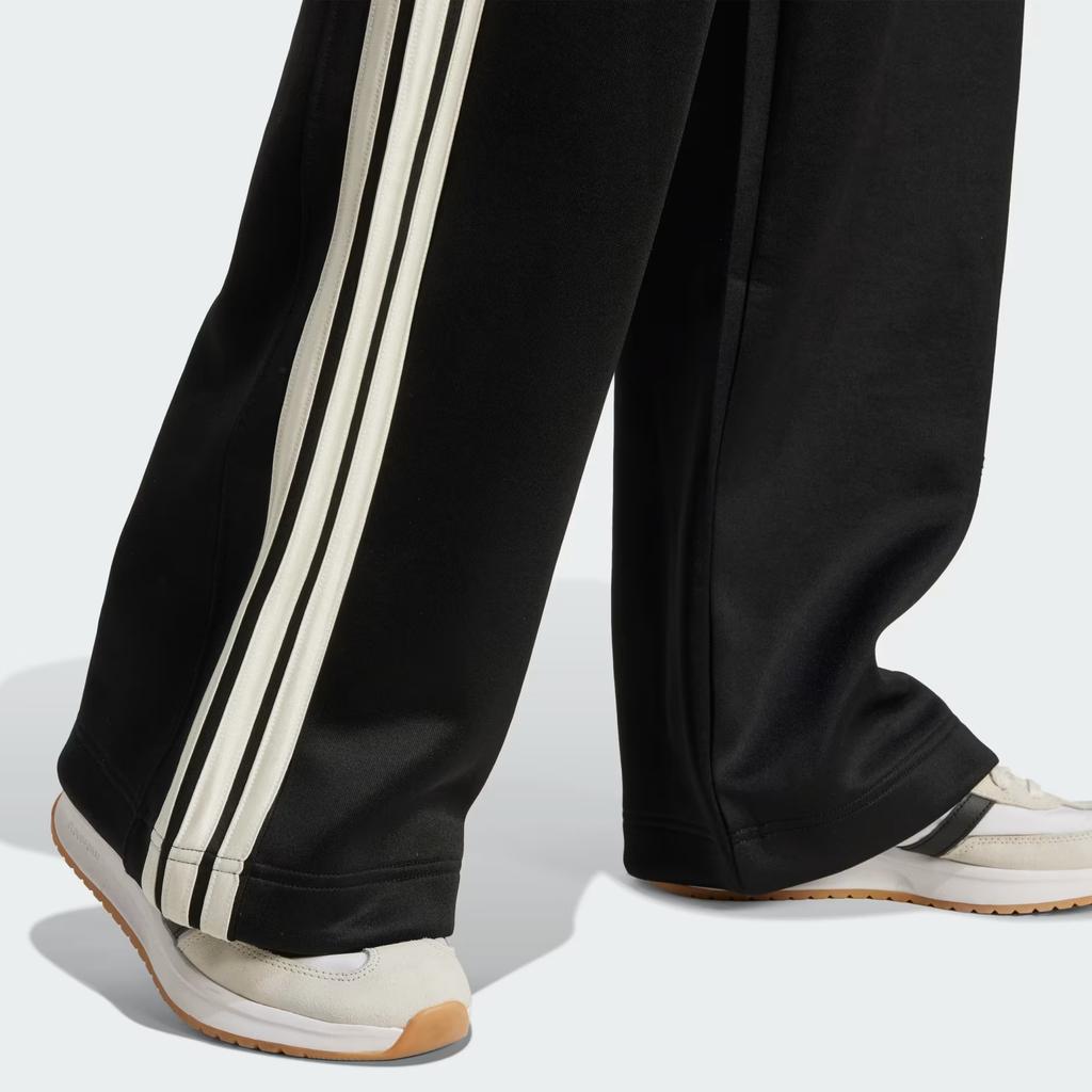 Adidas Striped Loose Mid-Rise Casual Pants Women bottoms JL6995