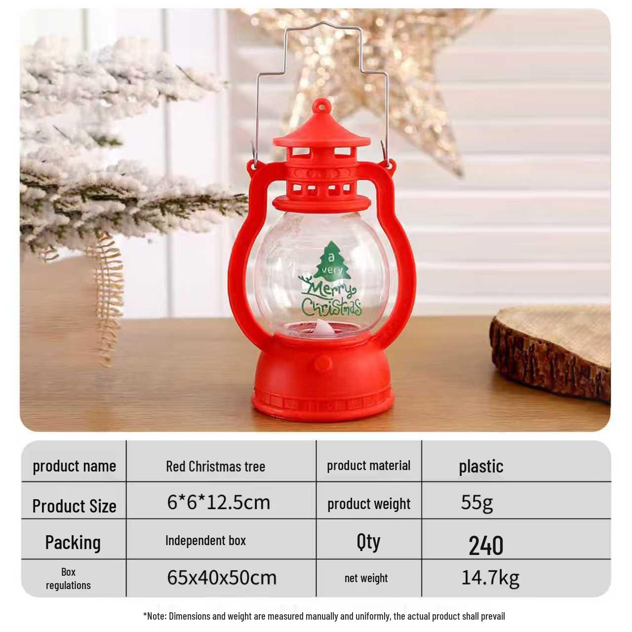Festive Christmas Tree Lights - Handheld Lantern Ornaments Christmas Style
