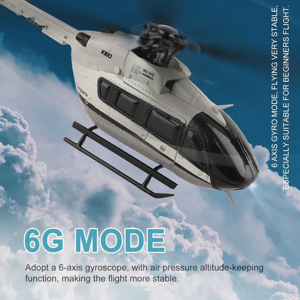 4CH RC Helicopter with Altitude Hold, Brushless Motor, One Key Takeoff and Landing, 2.4GHz Remote Control Toy Aircraft