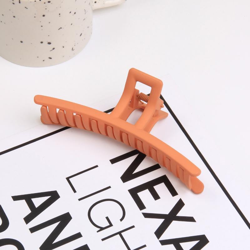 Matte einfarbige Einlinien-Greifklemme, einfache Haiklemme für den Hinterkopf, Koreanische Haarspange, Haarnadel Haarschmuck