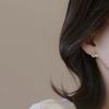 Ocean-Themed Asymmetric Stud Earrings – Starfish and Seashell Pair with CZ & Faux Pearl, Boho Beach Jewelry Gift