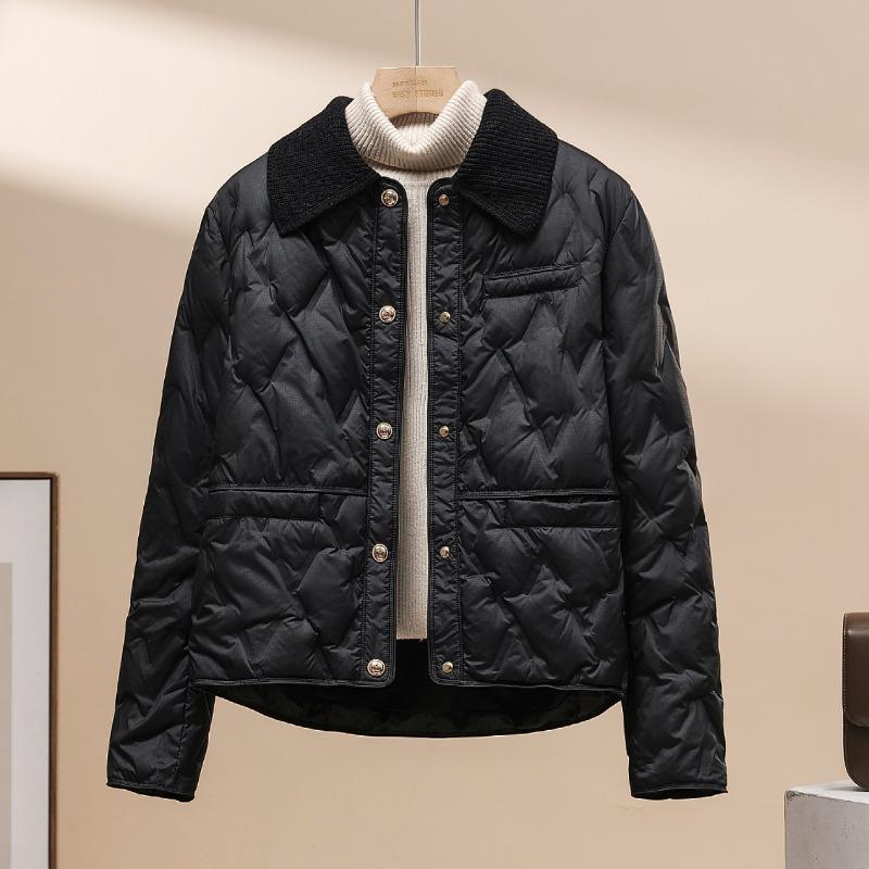 Simple, fashionable and light down jacket women's short style, winter new casual temperament jacket