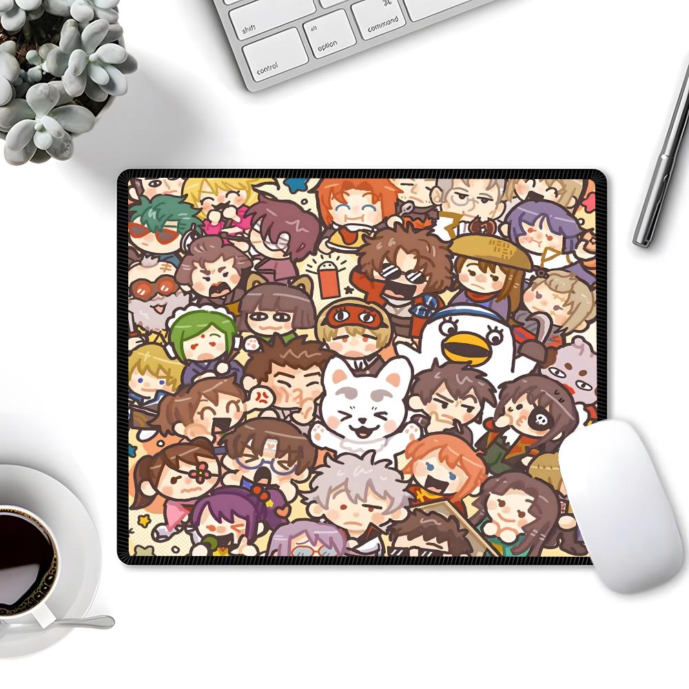 Anime Gintama Sakata Gintoki  Gaming  XS Small Mousepad For PC Gamer Desktop Decoration Office Mouse Mat Deskmat Rug 200x200x2mm