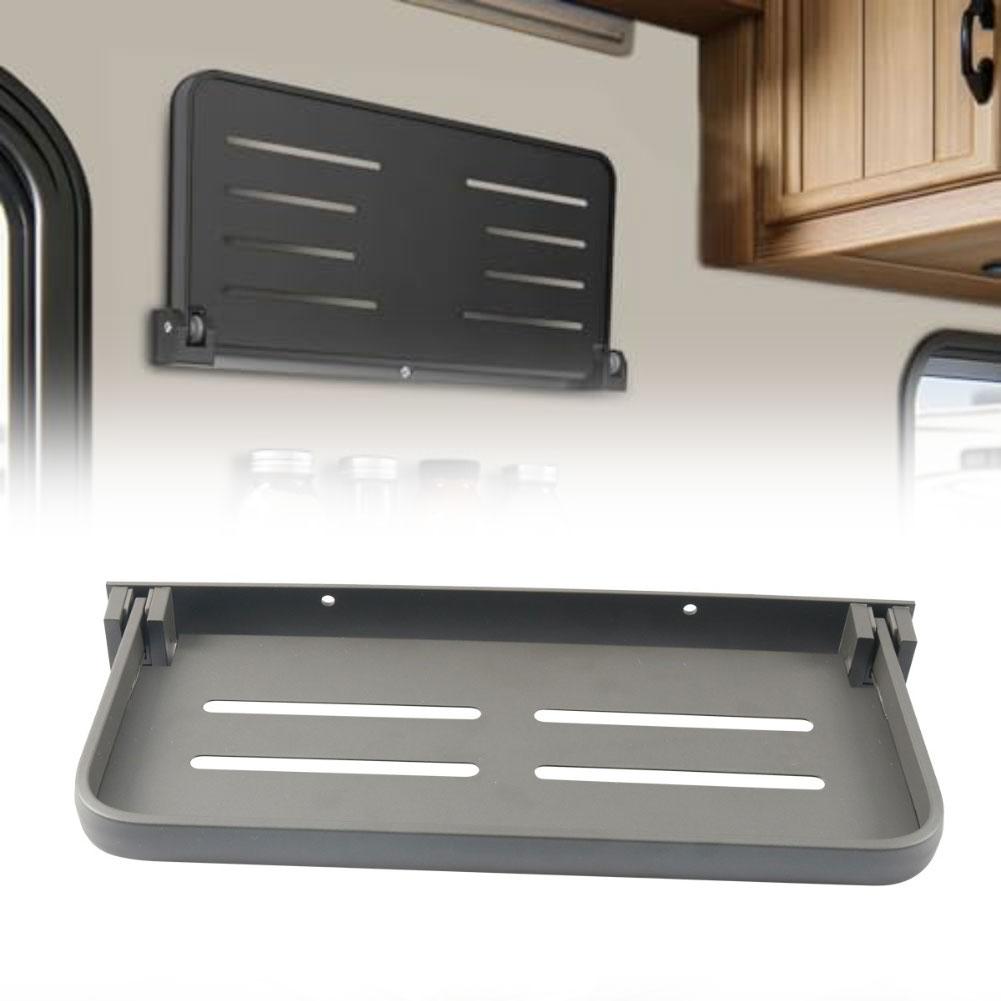 For Yacht Toiletry Organizer Foldable Vanity Rack 300mm Foldable Storage Rack For Rv Rv Aluminium Construction