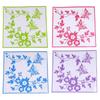 Butterfly Flower Vine Bathroom Wall Stickers Home Decoration Wallpaper Wall Decals For Toilet Decorative Sticker Home Decor