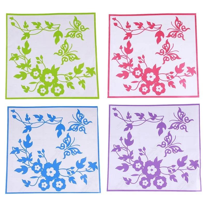 Butterfly Flower Vine Bathroom Wall Stickers Home Decoration Wallpaper Wall Decals For Toilet Decorative Sticker Home Decor