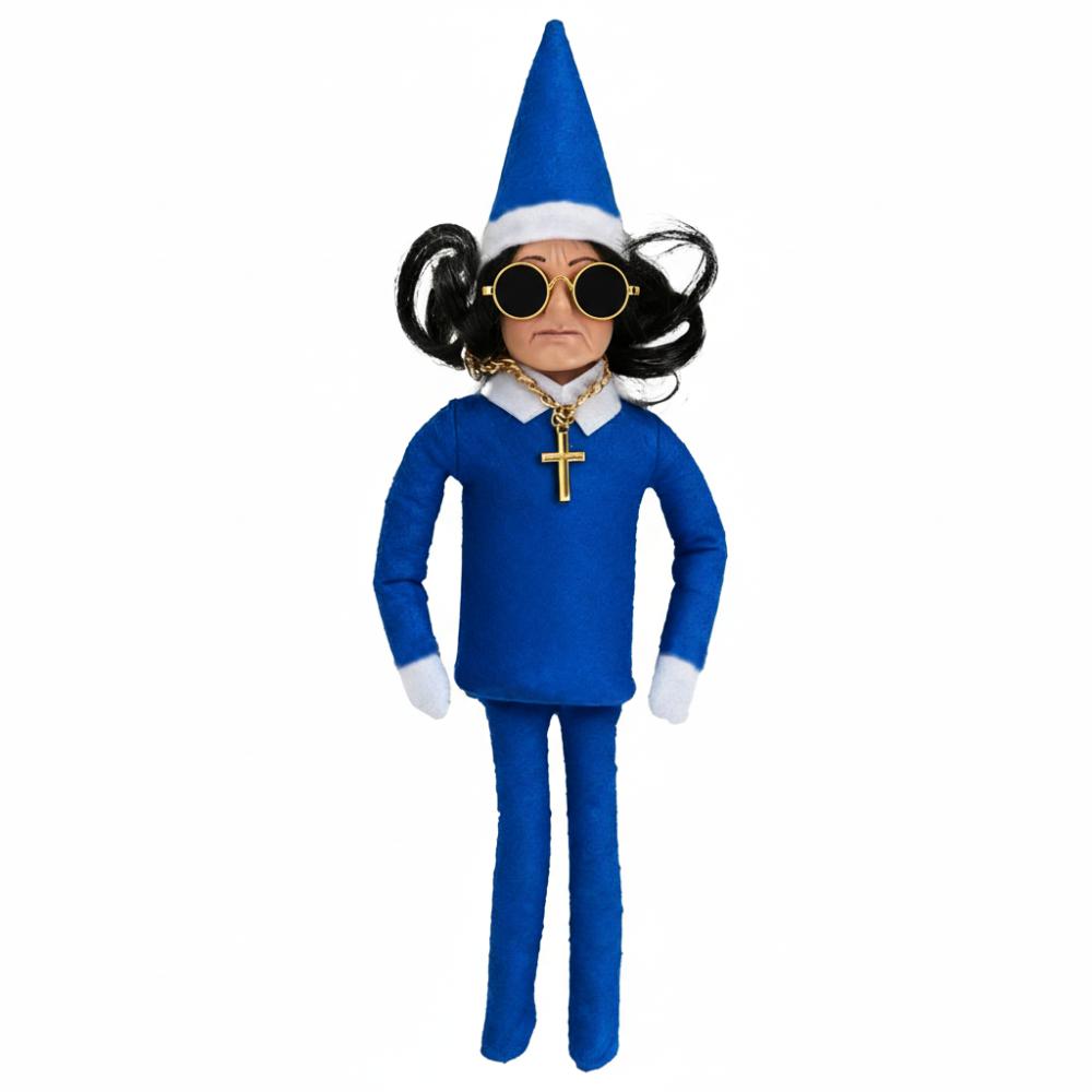 

Cute Ozzy Elf Doll Soft Christmas Decoration New Christmas Elf Doll Home Decoration синий