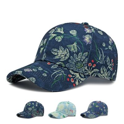 Cap Men Women Outdoor Sunshade Baseball Cap Printed Cap Ponytail Panama Cap Visor Hats