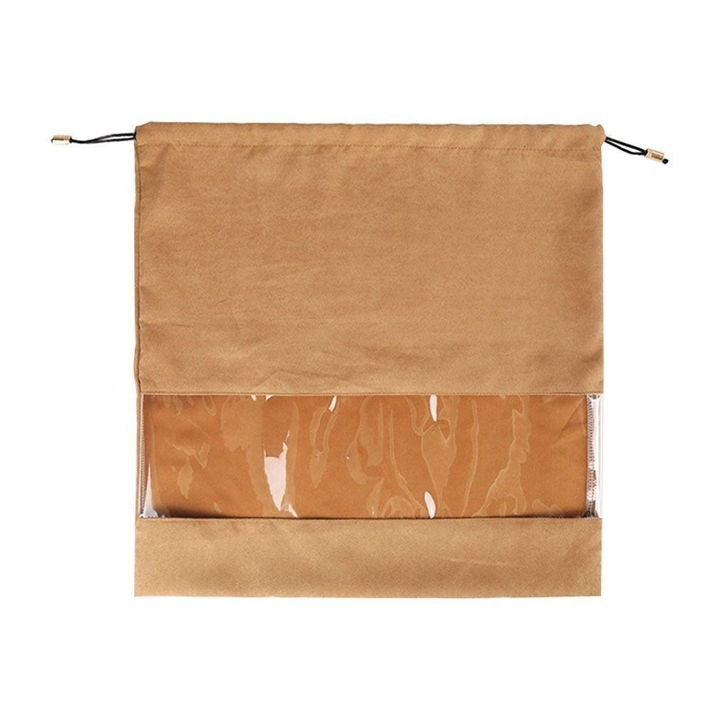 Visualisierungsfenster Handtasche Staubdichte Tasche Große Kapazität Ledertasche Aufbewahrungstasche