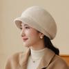 Hat Female Winter Warm Rabbit Hair Beret Cold Protective Ear Wool Hat In The Elderly Hat