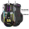 10 Key Wired Gaming E-sports Mouse Macro Programming, 13 RGB Lighting Modes, 6-speed 12800dpi