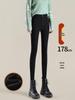Women's Black High-Waisted Fleece-Lined Leggings, 2025 Winter Style, Thick, Elastic, Slim-Fit